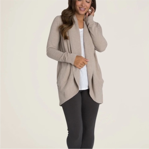 Barefoot Dreams Sweaters - Barefoot Dreams CozyChic Lite Circle Cardigan • Size S • Lounge
